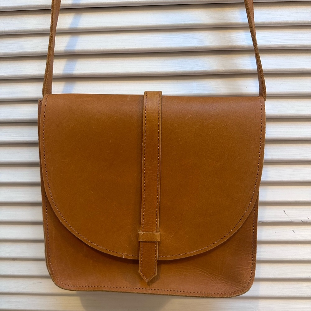 ABLE leather cross body purse
